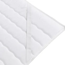 Garnero Arredamenti Topper singolo 80x200cm trapuntato imbottito con elastici bianco Corsica Hot