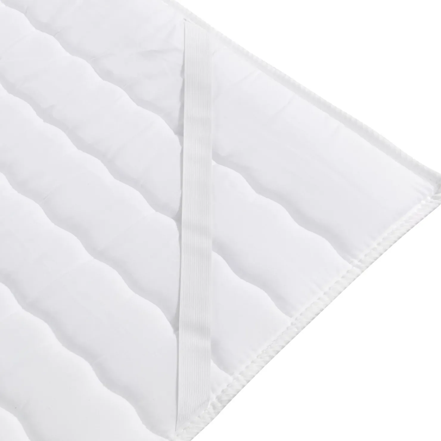 Garnero Arredamenti Topper singolo 80x200cm trapuntato imbottito con elastici bianco Corsica Hot