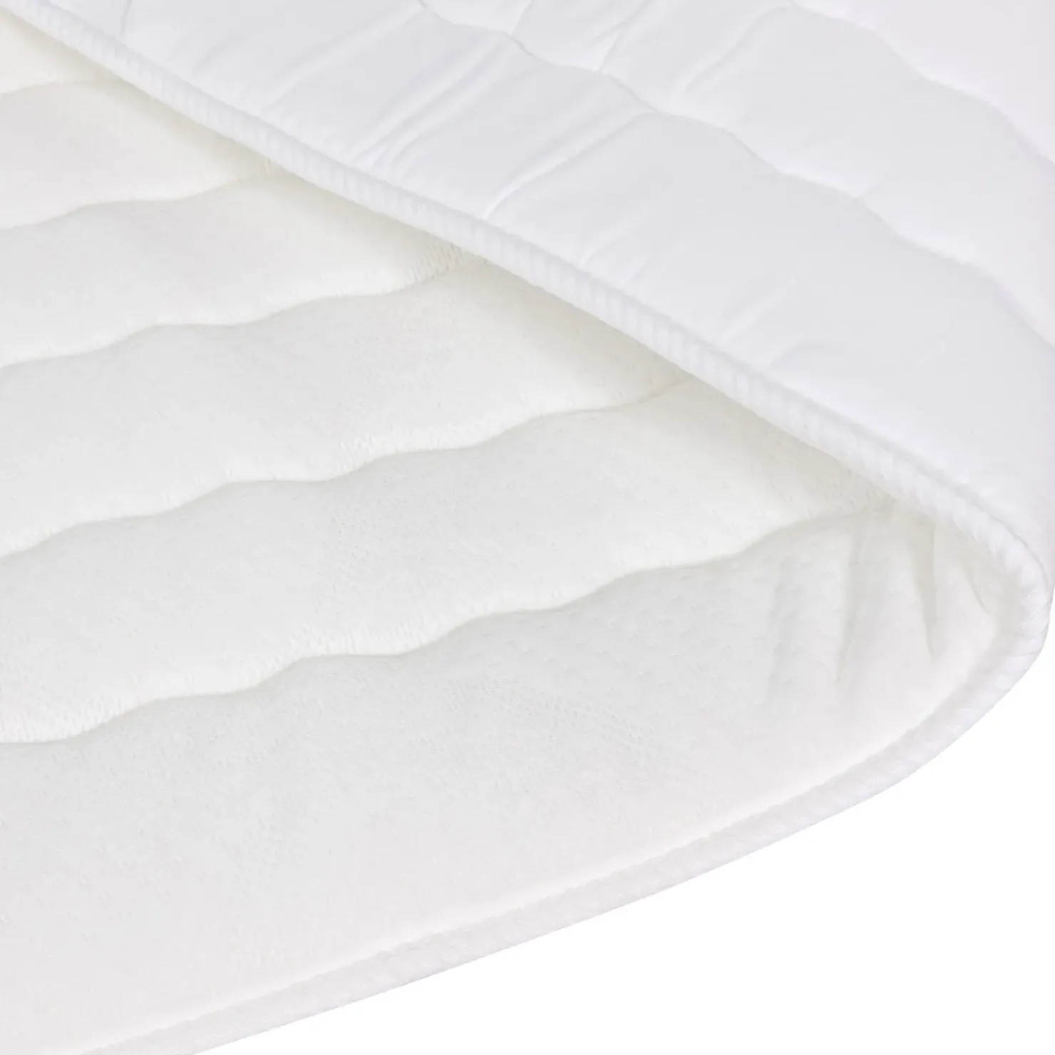 Garnero Arredamenti Topper singolo 80x200cm trapuntato imbottito con elastici bianco Corsica Hot