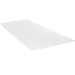 Garnero Arredamenti Topper singolo 80x200cm trapuntato imbottito con elastici bianco Corsica Hot