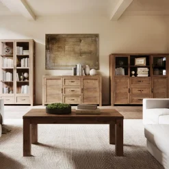 Garnero Arredamenti Vetrina alta 100x186h cm 2 ante con vetro quercia Clyde Sale