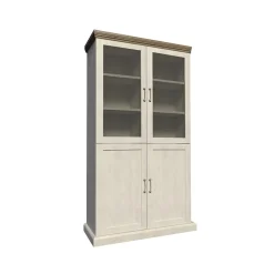 Garnero Arredamenti Vetrina alta 87x187h cm 4 ante pino frassinato rovere Blend Discount