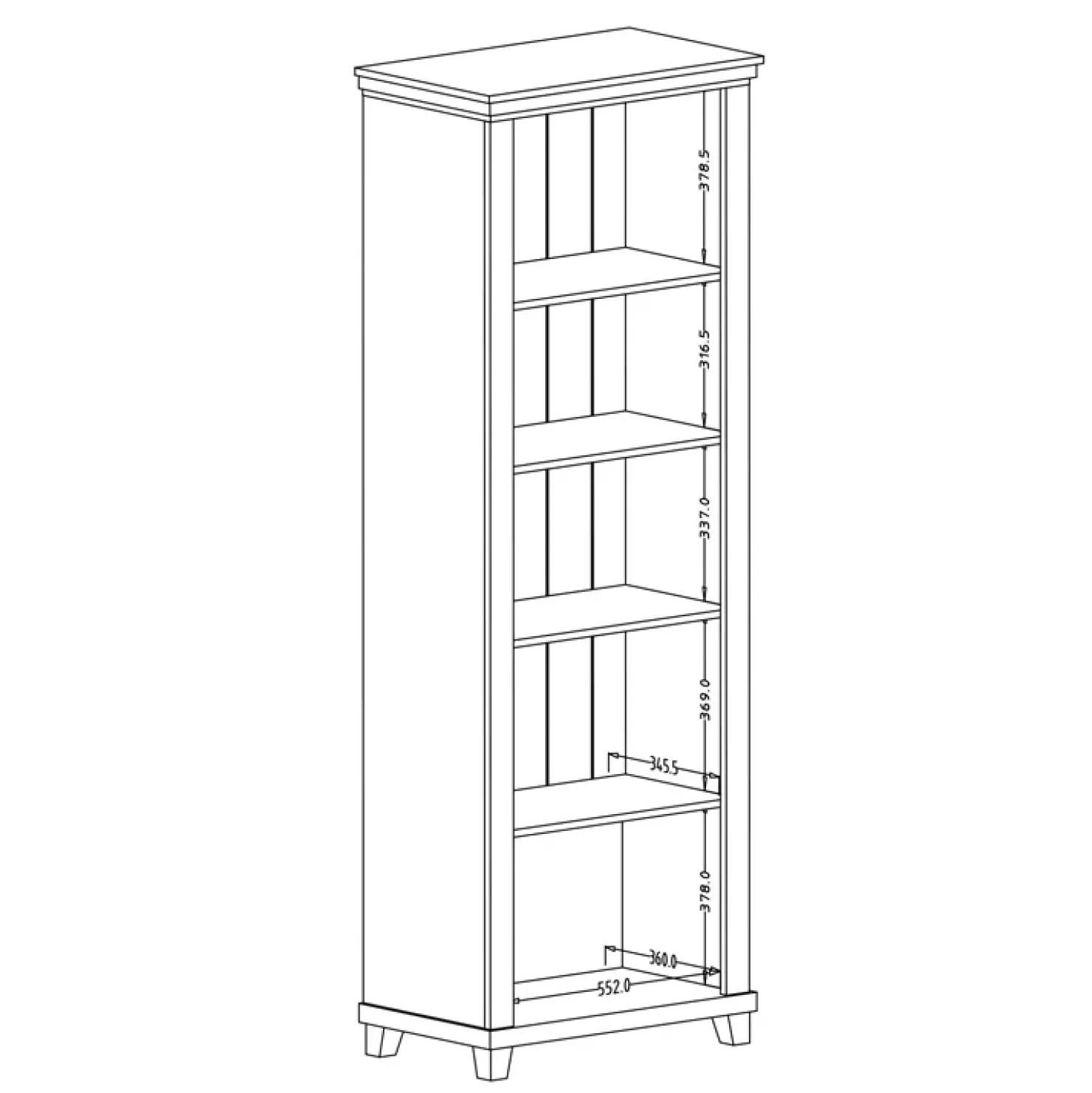 Garnero Arredamenti Vetrina 71x200h cm 1 anta destra rovere Texel Bianco Frassinato Online