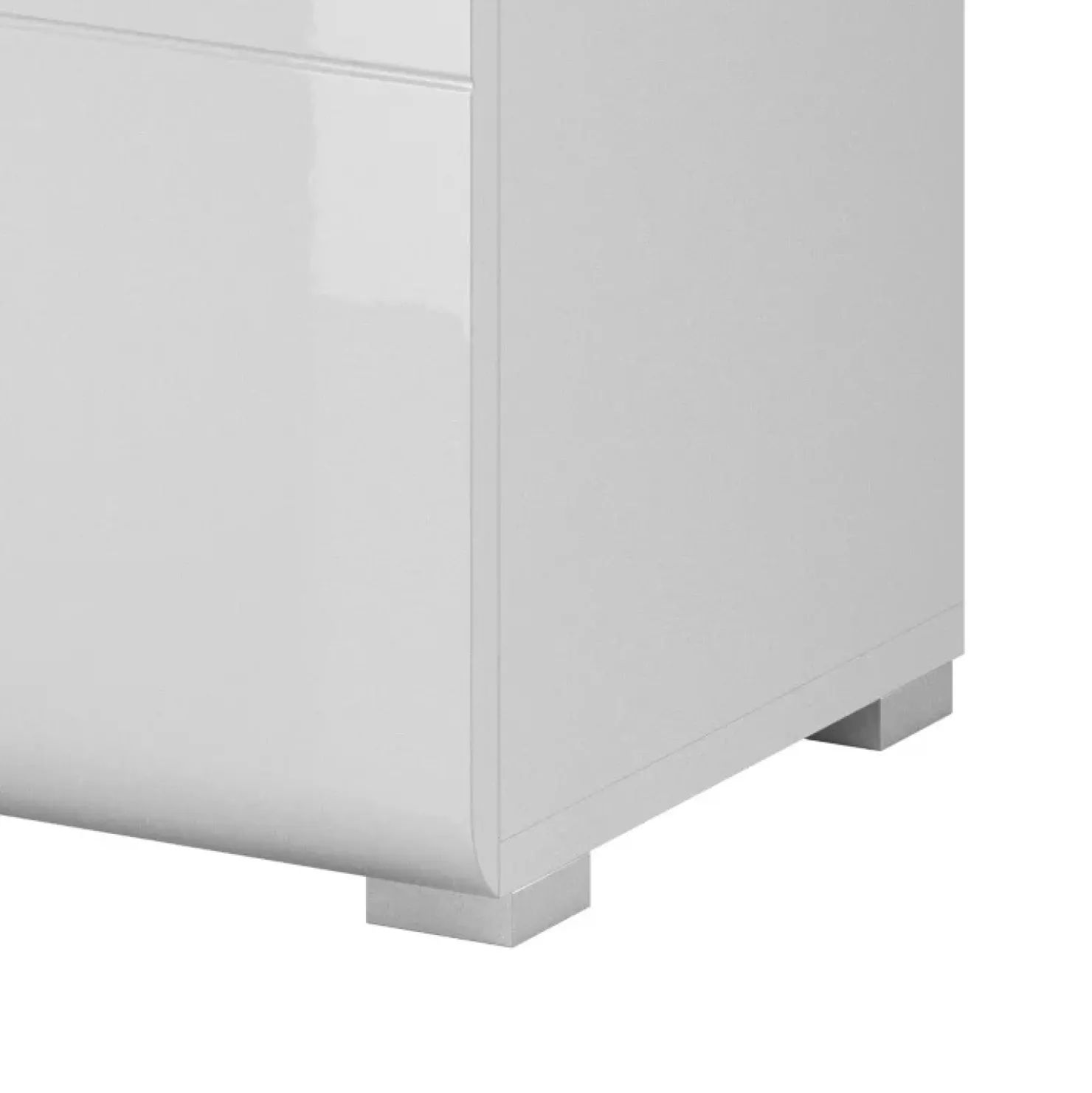 Garnero Arredamenti Vetrina 60x204h cm 1 anta moderna bianco lucido rovere Tahiti Best