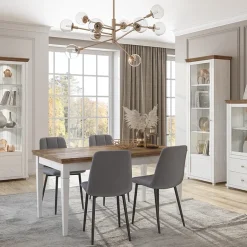 Garnero Arredamenti Vetrina 71x200h cm 1 anta sinistra rovere Texel Bianco Frassinato Sale