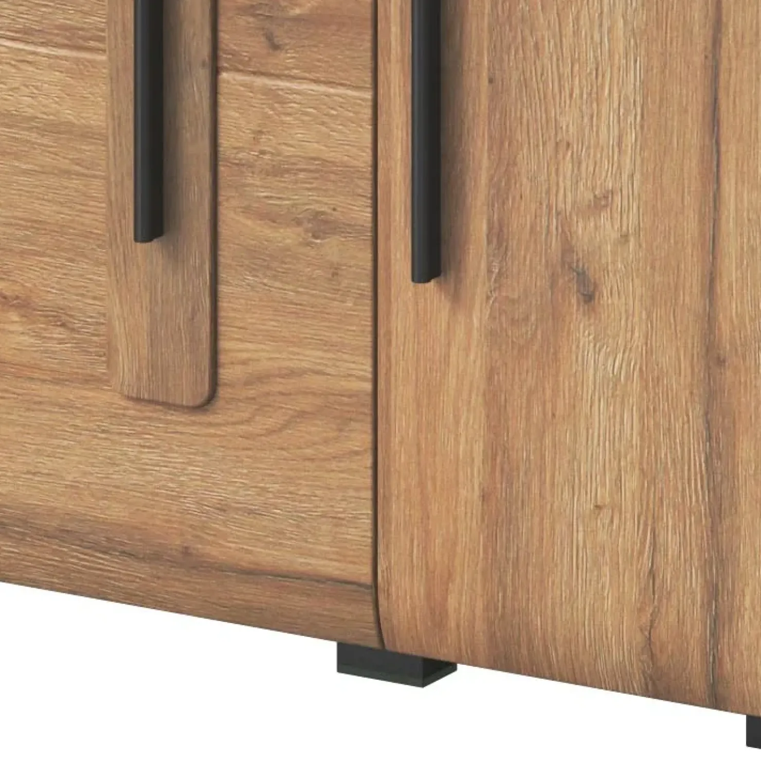 Garnero Arredamenti Vetrinetta bassa 90x136h cm 2 ante soggiorno rovere Maiorca Clearance