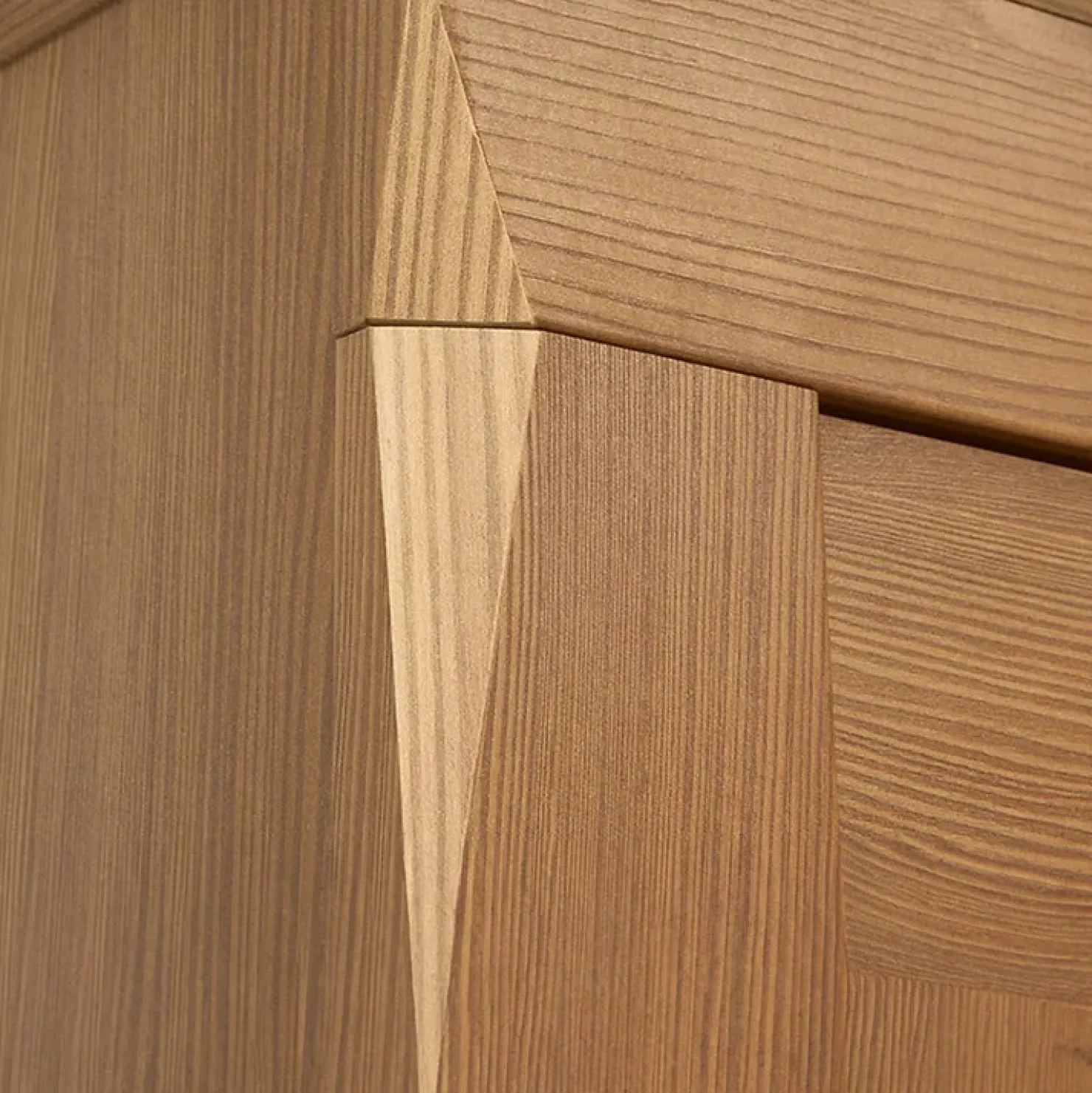 Garnero Arredamenti Vetrinetta 72x202h cm 1 anta 3 cassetti rovere scuro Lucca New