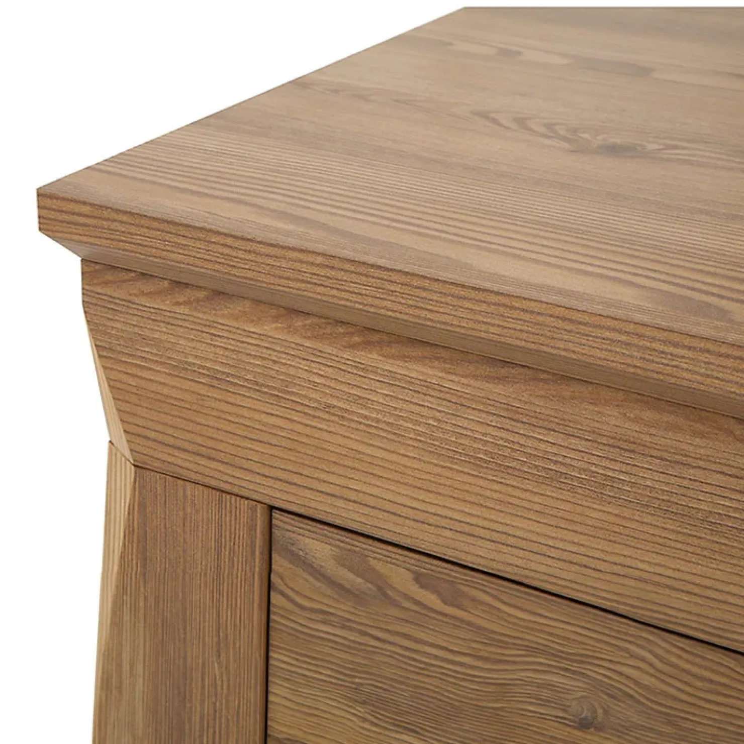 Garnero Arredamenti Vetrinetta 72x202h cm 1 anta 3 cassetti rovere scuro Lucca New