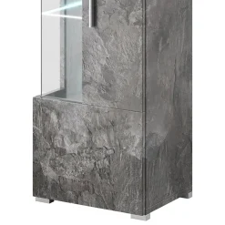 Garnero Arredamenti Vetrinetta 45x160h cm 1 anta destra Frisk Ossido Sale