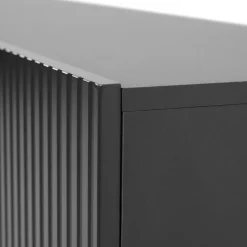 Garnero Arredamenti Vetrinetta 60x183h cm 1 anta moderna cannettato Essence Antracite Online