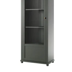 Garnero Arredamenti Vetrinetta 71x200h cm 1 anta sinistra soggiorno quercia Texel Verde New