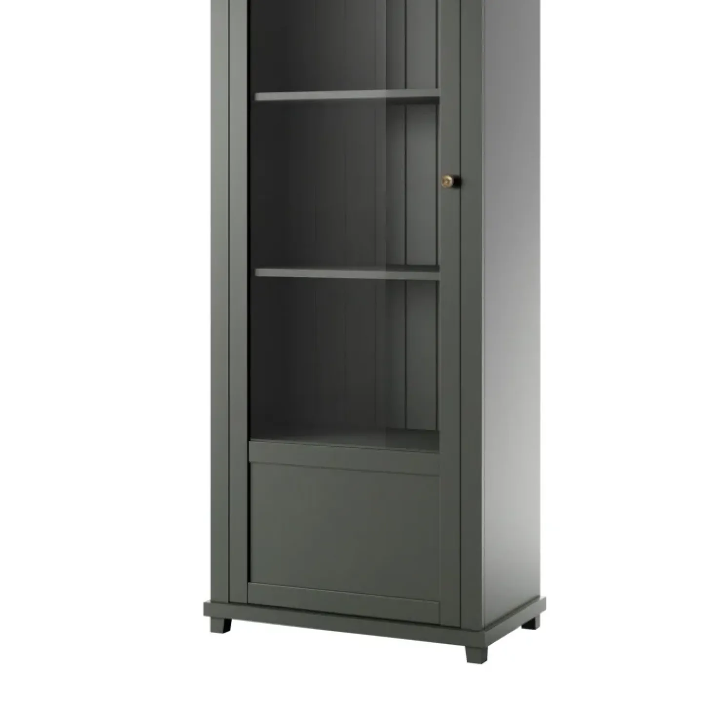 Garnero Arredamenti Vetrinetta 71x200h cm 1 anta sinistra soggiorno quercia Texel Verde New