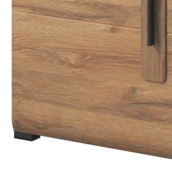 Garnero Arredamenti Vetrinetta 60x204h cm 1 anta soggiorno moderna rovere nero Maiorca Best