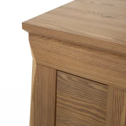 Garnero Arredamenti Vetrinetta 102x151h cm 2 ante 4 cassetti rovere scuro Lucca Hot