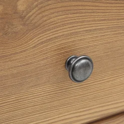 Garnero Arredamenti Vetrinetta 102x151h cm 2 ante 4 cassetti rovere scuro Lucca Hot