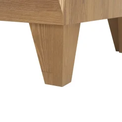 Garnero Arredamenti Vetrinetta 102x151h cm 2 ante 4 cassetti rovere scuro Lucca Hot